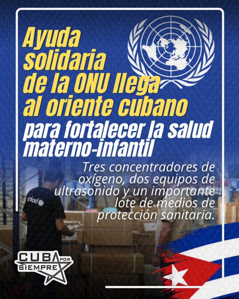 AIUTI SOLIDALI DI UNICEF E OPS/OMS ARRIVANO NELL’EST CUBANO PER RAFFORZARE LA SALUTE MATERNO-INFANTILE