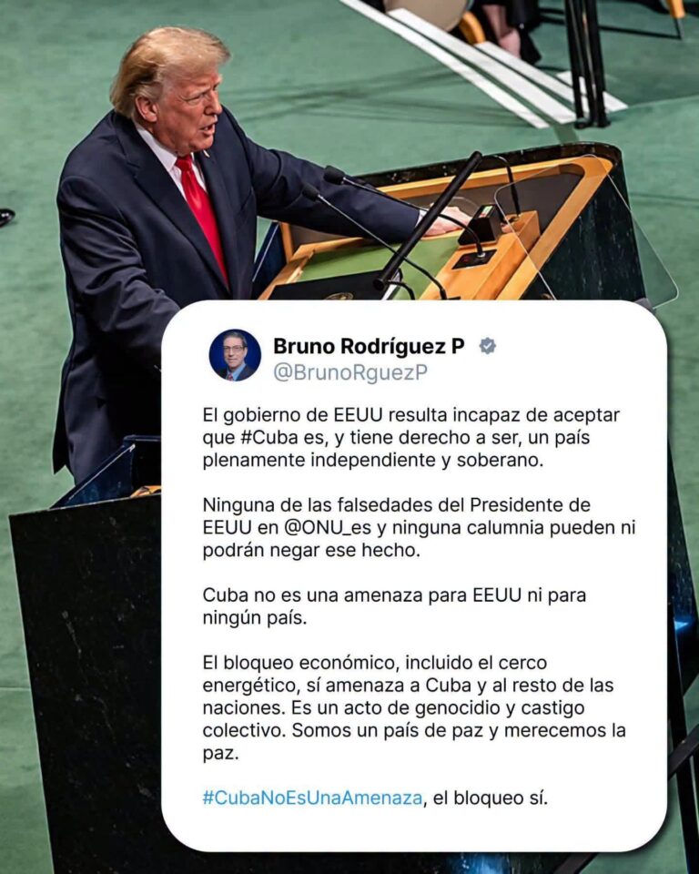 El gobierno de EE.UU. resulta incapaz de aceptar que Cuba e, y tiene derecho a ser, un país plenamente indipendiente y soberano