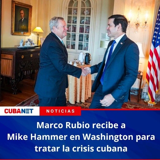 MARCO RUBIO RICEVE MIKE HAMMER A WASHINGTON PER TRATTARE LA CRISI CUBANA