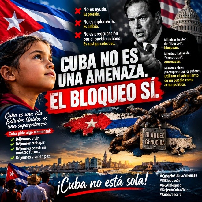 CUBA NON E’ UNA MINACCIA, EL BLOQUEO SI’