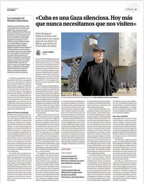 «CUBA ES UNA GAZA SILENCIOSA. HOY MÁS QUE NUNCA NECESITAMOS QUE NOS VISITEN»: SILVIO RODRÍGUEZ