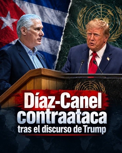 DÍAZ-CANEL CONTRATTACCA DOPO IL DISCORSO DI TRUMP ALL’ONU