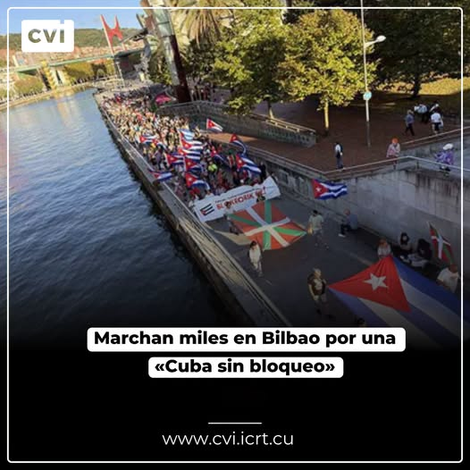 MARCHAN MILES EN BILBAO POR UNA «CUBA SIN BLOQUEO»