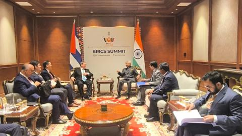 Canciller cubano sostiene reuniones de trabajo durante XVIII Cumbre de los BRICS