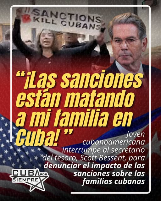“LE SANZIONI STANNO UCCIDENDO LA MIA FAMIGLIA A CUBA”!