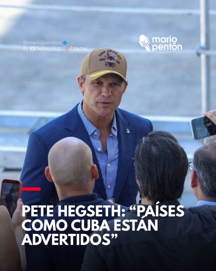 PETE HEGSETH: “PAESI COME CUBA SONO AVVERTITI”