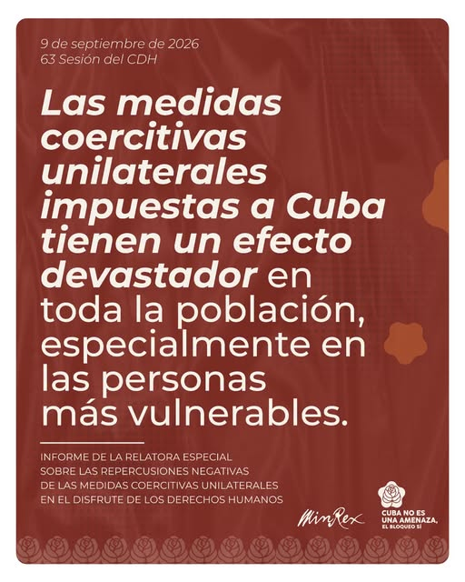 MISURE COERCITIVE UNILATERALI IMPOSTE A CUBA